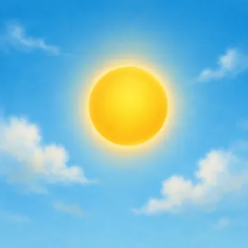 Qorrax (Sun): illustration from the Luuqad Weather lesson