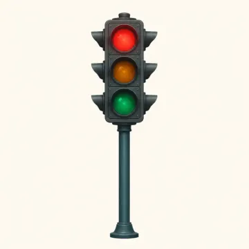 Nalka Taraafikada (Traffic light): illustration from the Luuqad City lesson