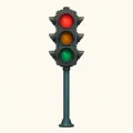 Nalka Taraafikada (Traffic light) illustration from the Luuqad app