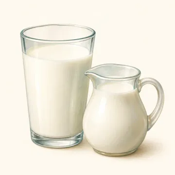 Caano (Milk): illustration from the Luuqad Food lesson