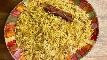 Bariis (Rice): illustration from the Luuqad Food lesson