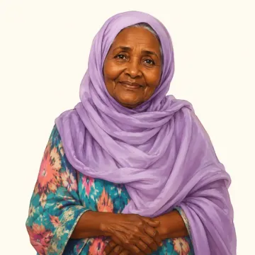 Ayeeyo (Grandmother): illustration from the Luuqad Family lesson