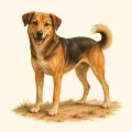 Ey (Dog) illustration from the Luuqad app