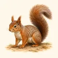 Dabaggaalle (Squirrel) illustration from the Luuqad app