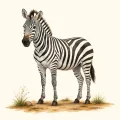 Dameer Farow (Zebra) illustration from the Luuqad app