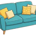 Fadhi (Sofa) illustration from the Luuqad app