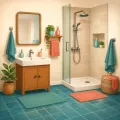 Musqul (Bathroom) illustration from the Luuqad app